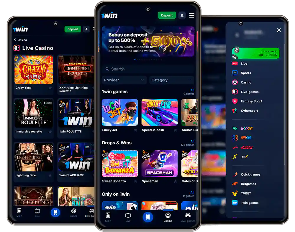 Download 1win app in India