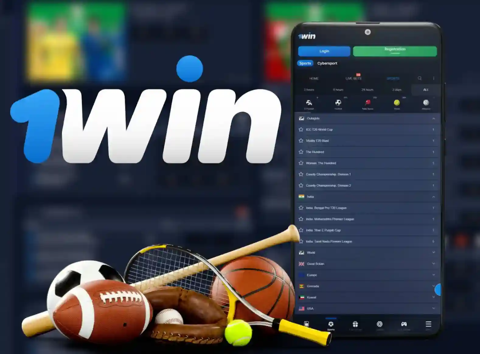 1win sports betting for Indian gamblers